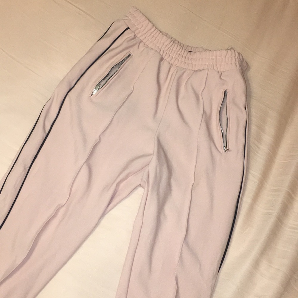 Pink and black fashion joggers